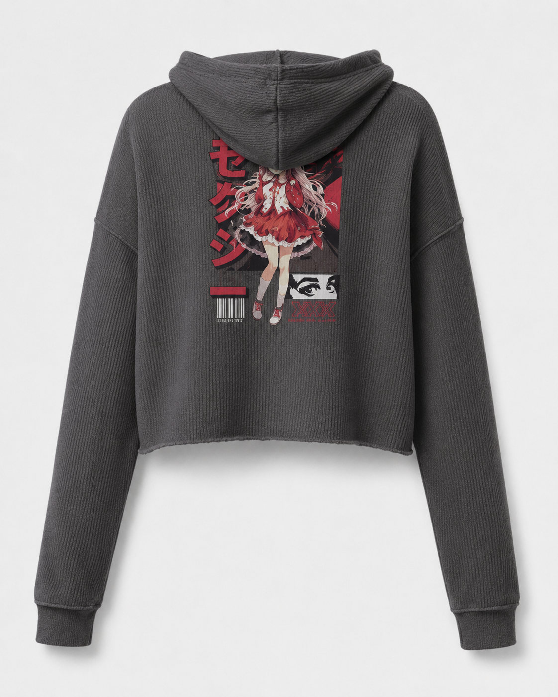 ZN Crimson Crop Hoodie